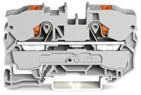 2210-1201 WAGO  TOPJOB S, 2210 Series Grey, 10mm², Single-Level, Push-In Cage Clamp Termination, ATEX, IECEx