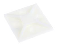629-2514 RS PRO Self Adhesive Natural Cable Tie Mount 38.5 mm x 38.5mm, 10.2mm Max. Cable Tie Width