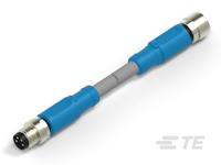 t4062123004-004 TE Connectivity Male/Female 4 way M8 to 4 way M8 Sensor Actuator Cable, 30 mm