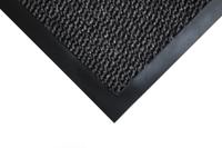 vp010602 Coba Europe Vyna-Plush, Entrance Mat, Cutpile, Indoor Use, Black/Steel, 0.9m 1.5m 7mm