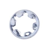 526-574 Bright Zinc Plated Steel Internal Tooth Shakeproof Washer, M3