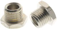 231-2535 RS PRO 3/8 in Male Nickel Plated Brass Plug Fitting for 9.5mm