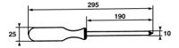 266-fm1 SAM 1/4 in Hexagon Ratchet Screwdriver, 295 mm length Chrome