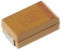 t491d227k016at KEMET 220μF MnO2 Tantalum Capacitor 16V dc, T491 Series