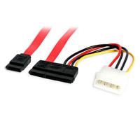 sata18pow StarTech.com LP4; SATA Data to SATA Data & Power  Cable, 18in