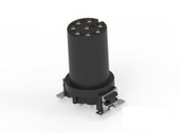 354131-e ERNI Circular Connector, 8 Contacts, Board, M12 Connector, Socket, Female, IP65, IP67, M12 Connector Series
