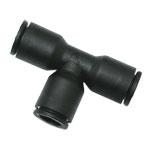3104-10-08 Legris LF3000 Series Tee Tube-to-Tube Adaptor Push In 10 mm, Push In 8 mm to Push In 10 mm, Tube-to-Tube Connection