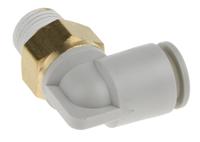 kq2l10-02as SMC Pneumatic Elbow Threaded-to-Tube Adapter, R 1/4 Male, Push In 10 mm