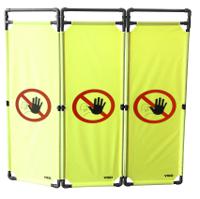 travo180int Viso Black & Yellow PVC Folding Barrier