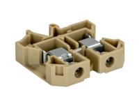 0271060000 Weidmuller  SAK 16 Series Beige, Yellow, 16mm², Single-Level, Feed Through Termination
