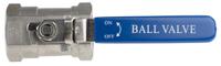 499-2830 RS PRO Stainless Steel Reduced Bore, 2 Way, Ball Valve, Threaded, BSPP 38.1mm, 68bar Operating Pressure