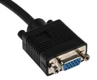 182-8541 RS PRO Male VGA to Female VGA Cable, 5m Black