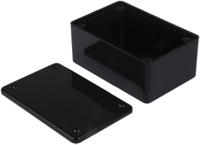 1591lsbk Hammond 1591 Series Black ABS Enclosure, IP54, Black Lid, 85 x 56 x 35mm