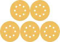 2608900805 Bosch C470 Aluminium Oxide Sanding Disc, 125mm, Medium Grade, P80 Grit, 5 in pack