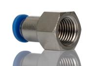916-0741 RS PRO Straight Threaded Adaptor, R 1/4 Female to Push In 6 mm, Threaded-to-Tube Connection Style