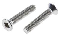 914-1771 RS PRO Pozi M3 Countersunk A2 304 Stainless Steel Machine Screws DIN 965 x 16.0mm