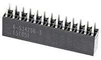 6-534206-3 TE Connectivity AMPMODU MOD II Series Straight Through Hole Mount PCB Socket, 26-Contact, 2-Row, 2.54mm Pitch, Solder