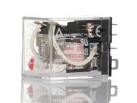 ly2n-220240vac Omron Plug In Non-Latching Relay, 220 → 240V ac Coil, 10A Switching Current, DPDT