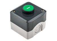 xald102 Schneider Electric Harmony XALD NO Enclosed Push Button, IP66, IP67, IP69, IP69K 62mm Dark Grey/Light Grey Polycarbonate