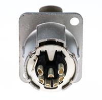 nc7fd-lx Neutrik Panel Mount XLR Connector, Female, 50 V, 7 Way, Silver over Nickel Plating