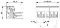 1786213 Phoenix Contact, 5.08mm Pitch, CLASSIC COMBICON IC, 6 Way, , Pluggable Terminal Block, Inverted Plug, Cable Mount,