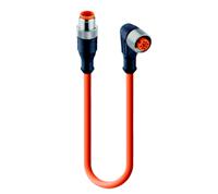 17015-rst-4-rkwtled-p-4-2513-m Lumberg Automation Male 4 way M12 to Female 4 way M12 Sensor Actuator Cable