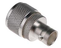 790-2818 RS PRO Straight 50Ω RF Adapter UHF Plug to BNC Socket 300MHz
