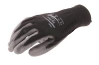 11601100 Ansell Hyflex Black Nylon Nylon Work Gloves, Size 10, Polyurethane Coating