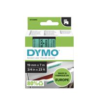 s0720890 Dymo Black on Green Label Printer Tape, 7 m Length, 19 mm Width