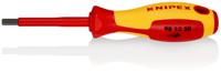 98-13-50 Knipex Hexagon Insulated Screwdriver, 5 mm Tip, 75 mm Blade, VDE/1000V, 187 mm Overall
