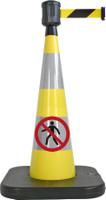 284-7152 PVC No Pedestrians Prohibition Floor Sticker