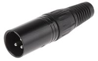 457-875 RS PRO Cable Mount XLR Connector, Male, 250 V ac, 3 Way, Silver Plating