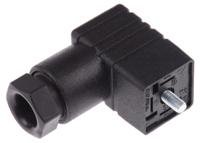 933138100-gds-207-black Hirschmann GDS 2P+E DIN 43650 C, Female Solenoid Valve Connector, 250 V ac/dc Voltage