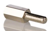 htsb-m4-10-7-2 Essentra Standoff, M4 Thread, 10mm Body, Brass, Male/Female