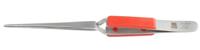 136-9808 RS PRO 165 mm, Stainless Steel, Blunt; Round; Serrated, Tweezers