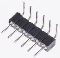 830-80-006-20-001101 Preci-Dip 830 Series Right Angle Through Hole Pin Header, 6 Contact(s), 2 mm Pitch, 1 Row, Unshrouded