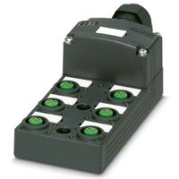 1452835 Phoenix Contact SACB Series Sensor Box, M12, 5 way, 6 port