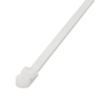 3240722 Phoenix Contact Cable Ties, Internal Teeth, 200mm x 7.8 mm, Clear Polyamide, Pk-100