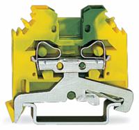 281-107 WAGO 2-Way Earth Terminal Block, 4mm², Cage Clamp, Polyamide Housing