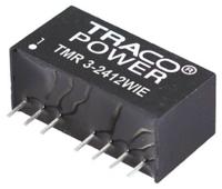 tmr-3-2413wie TRACOPOWER TMR 3WIE DC-DC Converter, 15V dc/ 200mA Output, 9 → 36 V dc Input, 3W, Through Hole, +85°C Max Temp