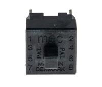 15401 MEC Push Button Switch, Momentary, PCB, DPDT, 120V, IP54