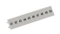 10500170041 Phoenix Contact, ZB5.LGS :41 -50 Zack Marker Strip for use with  for use with Terminal Blocks