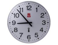 811-1833 RS PRO White Radio Controlled Analog Wall Clock, 420mm Diameter