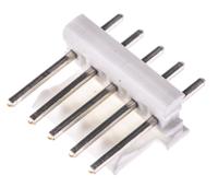 640456-5 TE Connectivity MTA-100 Series Straight Through Hole Pin Header, 5 Contact(s), 2.54 mm Pitch, 1 Row, Unshrouded