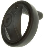 78421 Elesa Black Technopolymer Hand Wheel, 80mm diameter