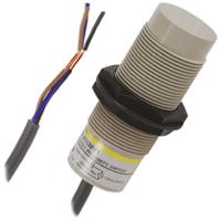 e2k-x8mf1-2m Omron Capacitive Threaded Barrel Proximity Sensor, M18, 8 mm Detection, PNP NO, 10 → 30 V dc