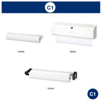 152250 Tork Couch Roll Rolled Blue Paper Towel, 56.1 m x 480mm, 2-Ply, 165 Sheets