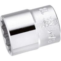 re-12 SAM 1/4 in Drive 12mm Standard Socket, 12 point, 25 mm Overall Length