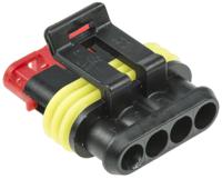 282088-1 TE Connectivity, AMP Superseal 1.5 Female 4 Way for use with Centerline Wire-to-Wire Connector