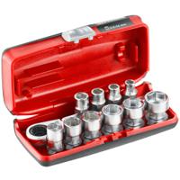 rxpicopb Facom 11-Piece Metric 1/4 in Standard Socket Set with Ratchet, 6 point